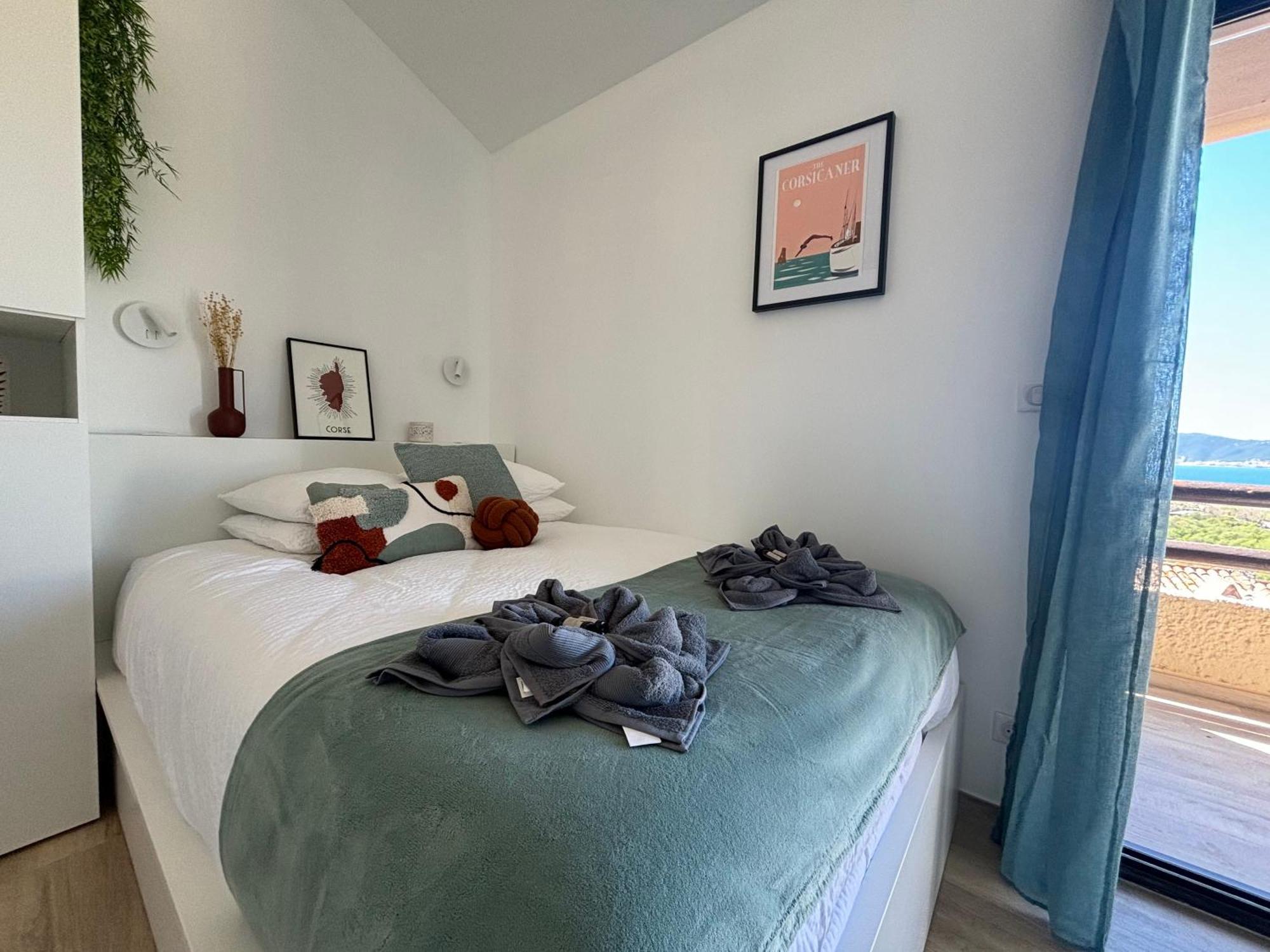 Studio Vue Mer A Porticcio Piscine Et Parking Екстер'єр фото