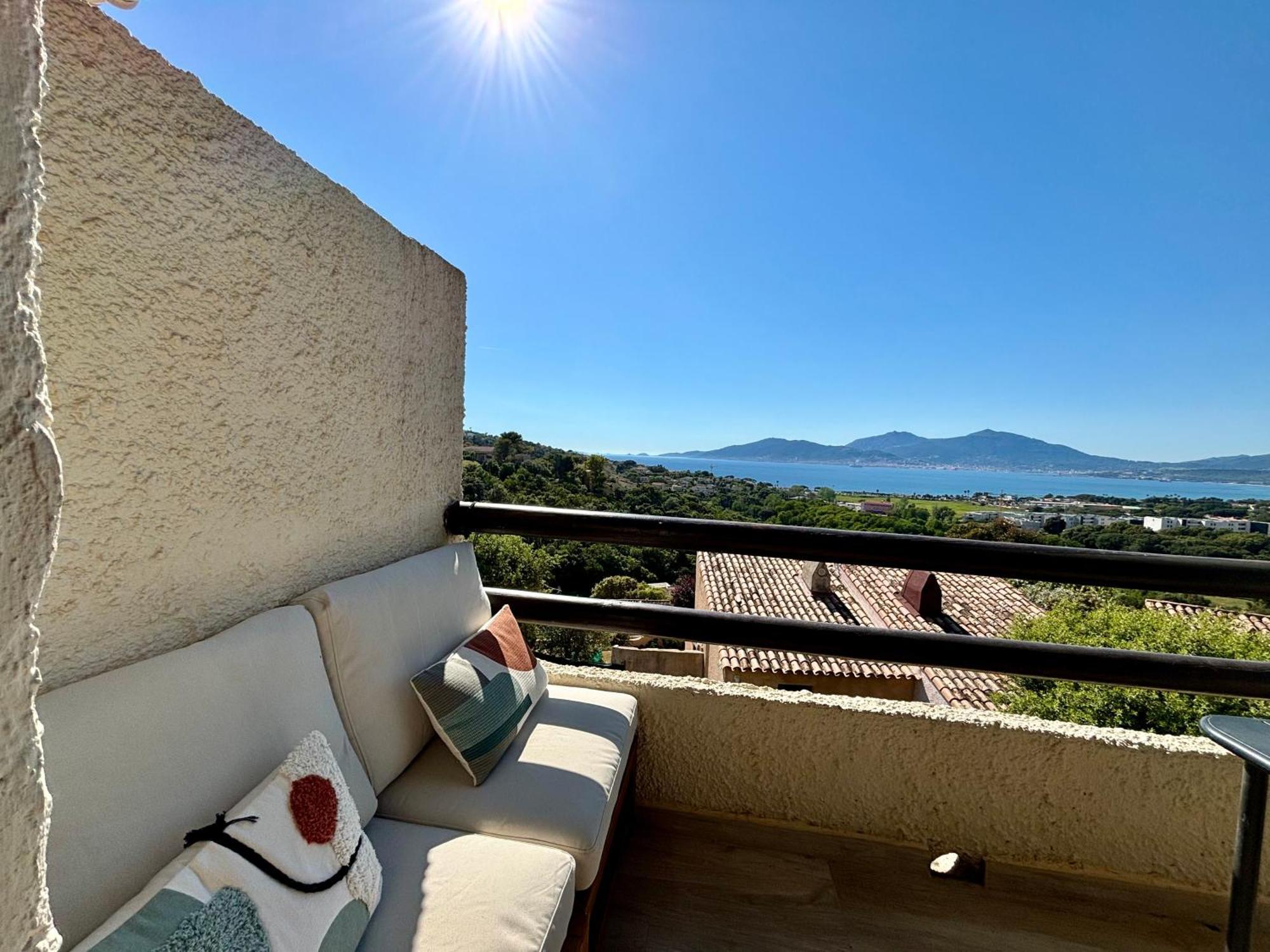Studio Vue Mer A Porticcio Piscine Et Parking Екстер'єр фото