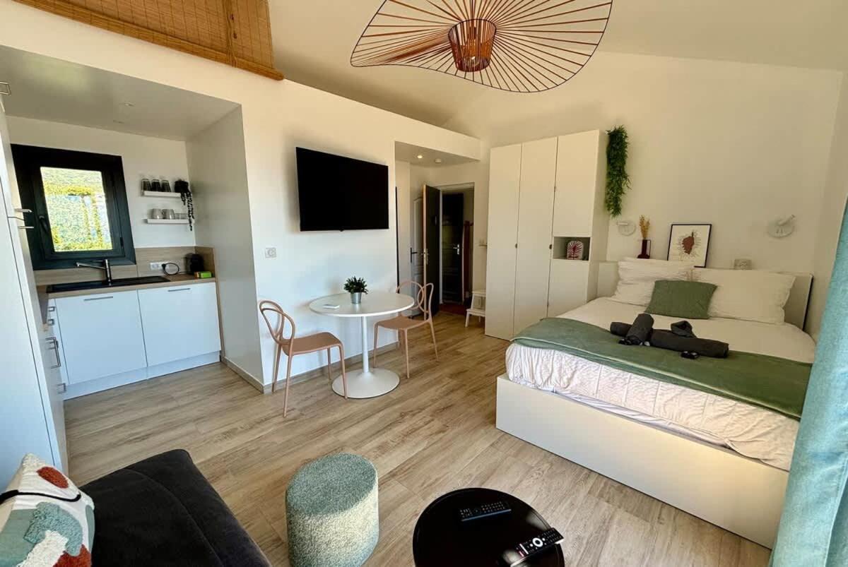 Studio Vue Mer A Porticcio Piscine Et Parking Екстер'єр фото