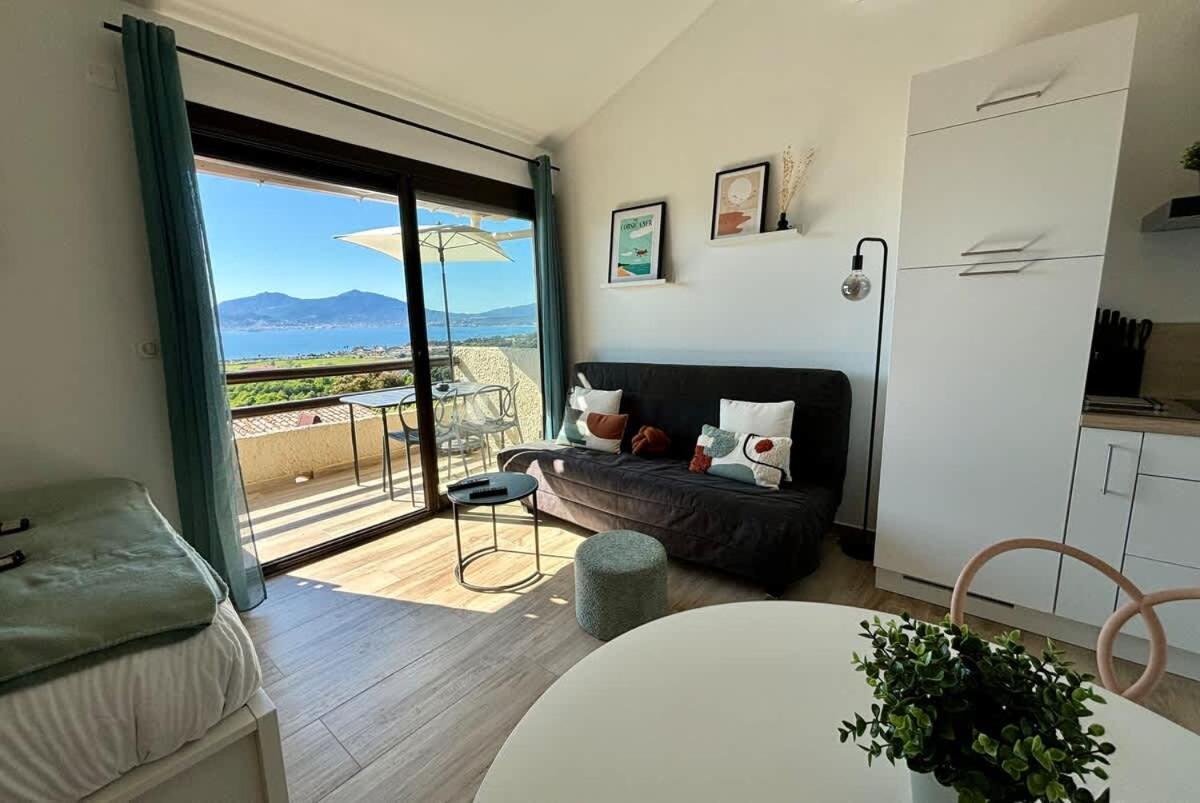 Studio Vue Mer A Porticcio Piscine Et Parking Екстер'єр фото